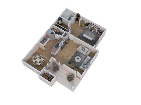 bedroom floor plan of a 2100 sq ft studio